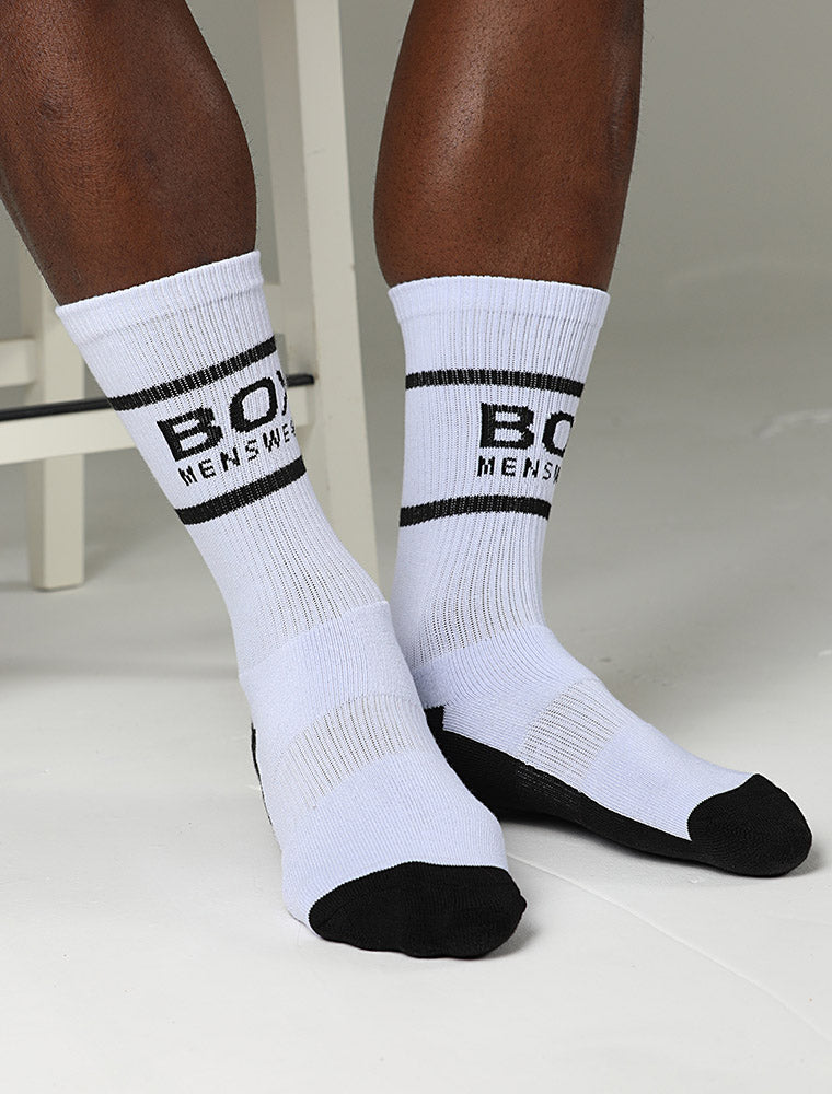 Bright White Lux Sports Socks