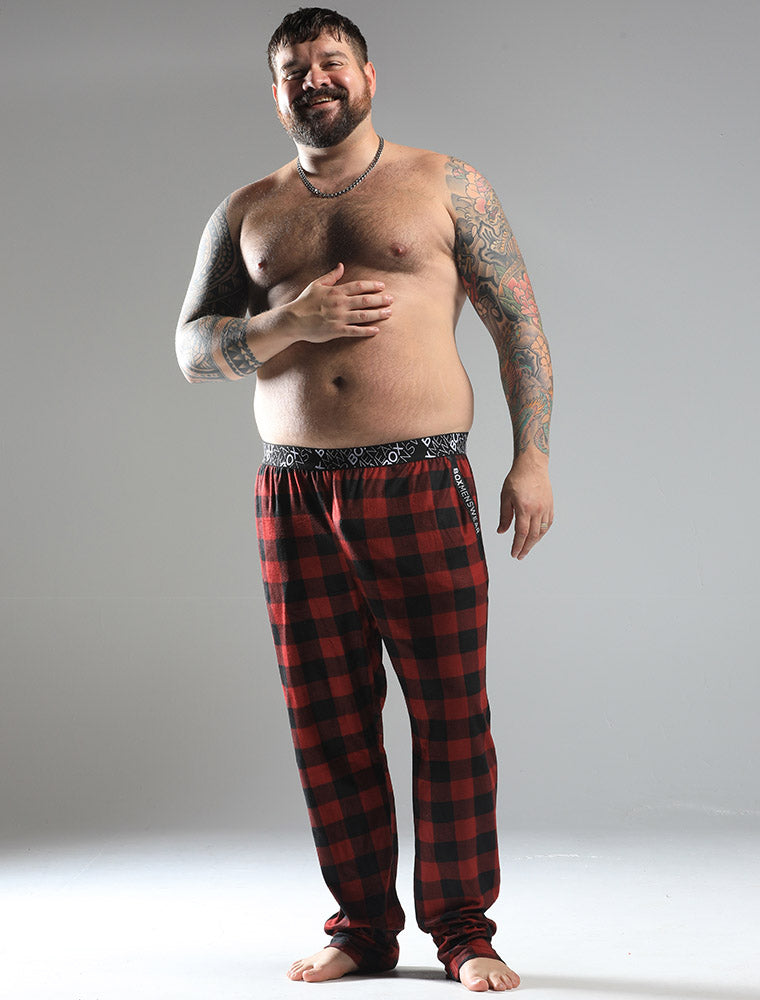 Mens Pyjama Pants - Lumberjack Red