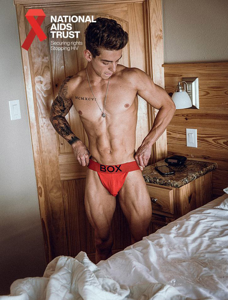 Red on Red Jockstrap - In Partnership With National AIDS Trust
