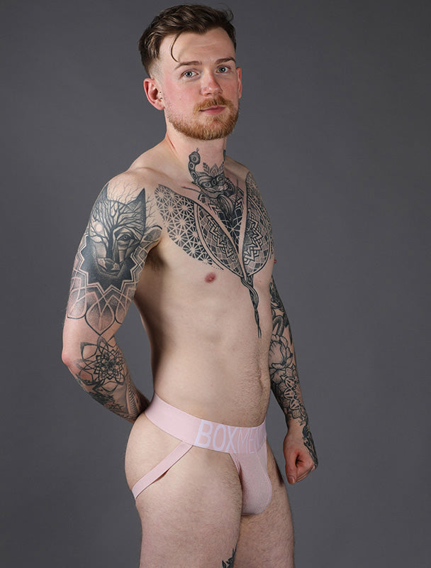 Crotched Jockstrap - Blush Pink