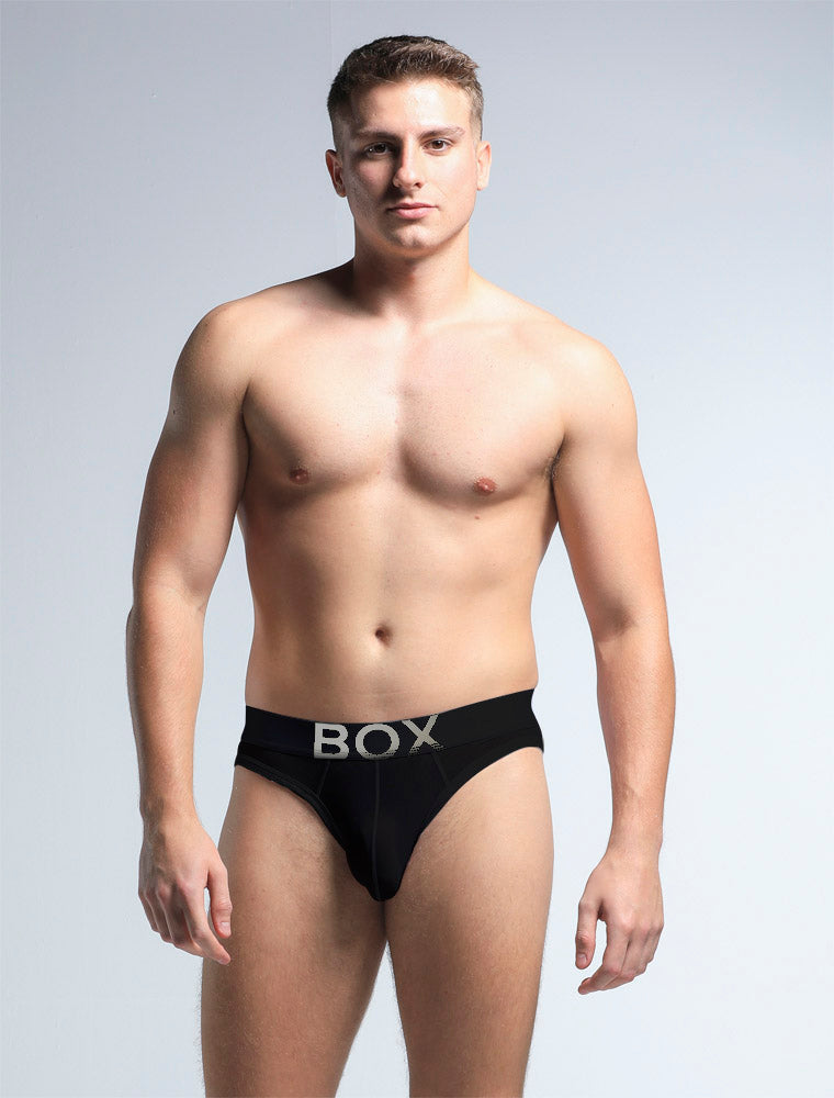 All Over Mesh Briefs - Black